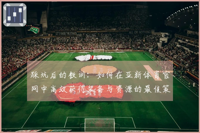 踩坑后的教训：如何在亚新体育官网中高效获得装备与资源的最佳策略